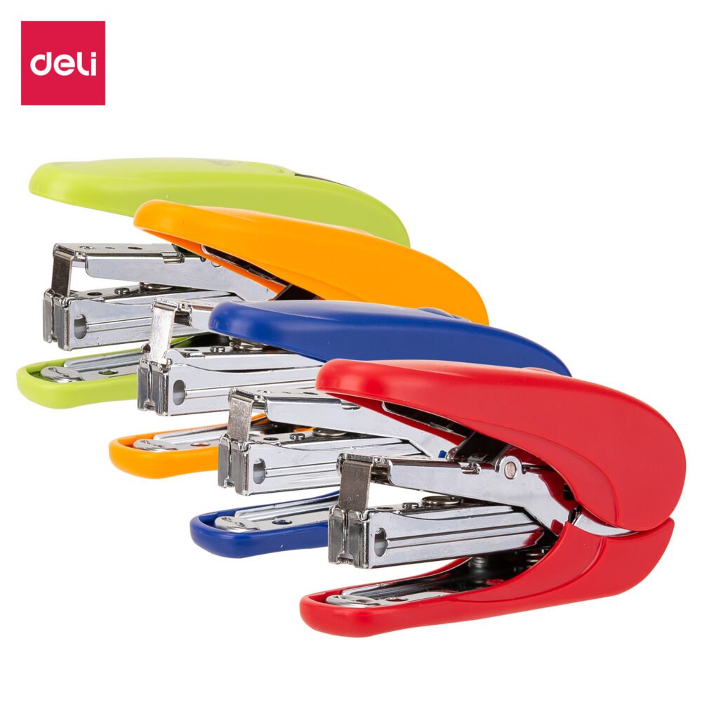 E0365-1 ديلي خرازة مكتبية - قياس #10 - سعة 15 ورقة - بنظام تخفيف جهد - بدن ألوان مختلفة E0365